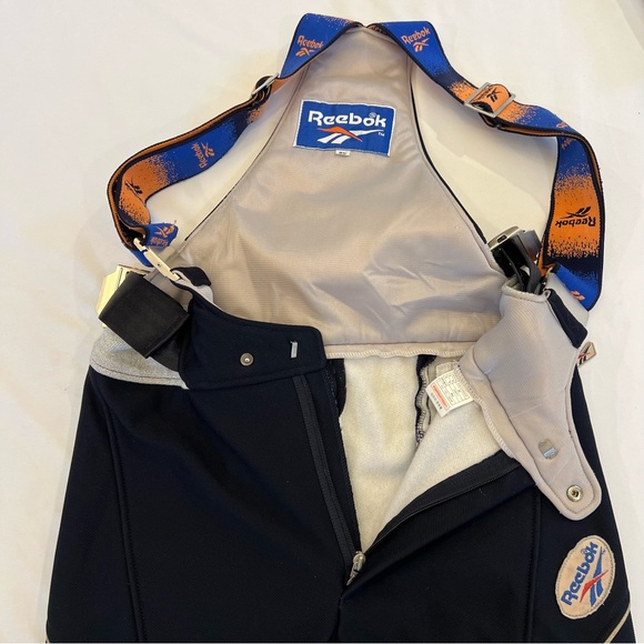 🎉HP🎉 Vintage Reebok RARE HTF Ski Snow Bib Overalls Fitted Flare Pants XS - Picture 11 of 16